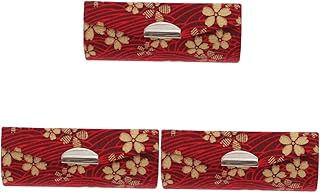 BESTOYARD 3 Peças Caixa De Batom Espelho De Bolso Batom Para Mulheres Porta Batom Requintado Estojo De Batom Feminino Bolsas De Cosméticos Espelho De Mão Estojo De Batom Feminino Menina