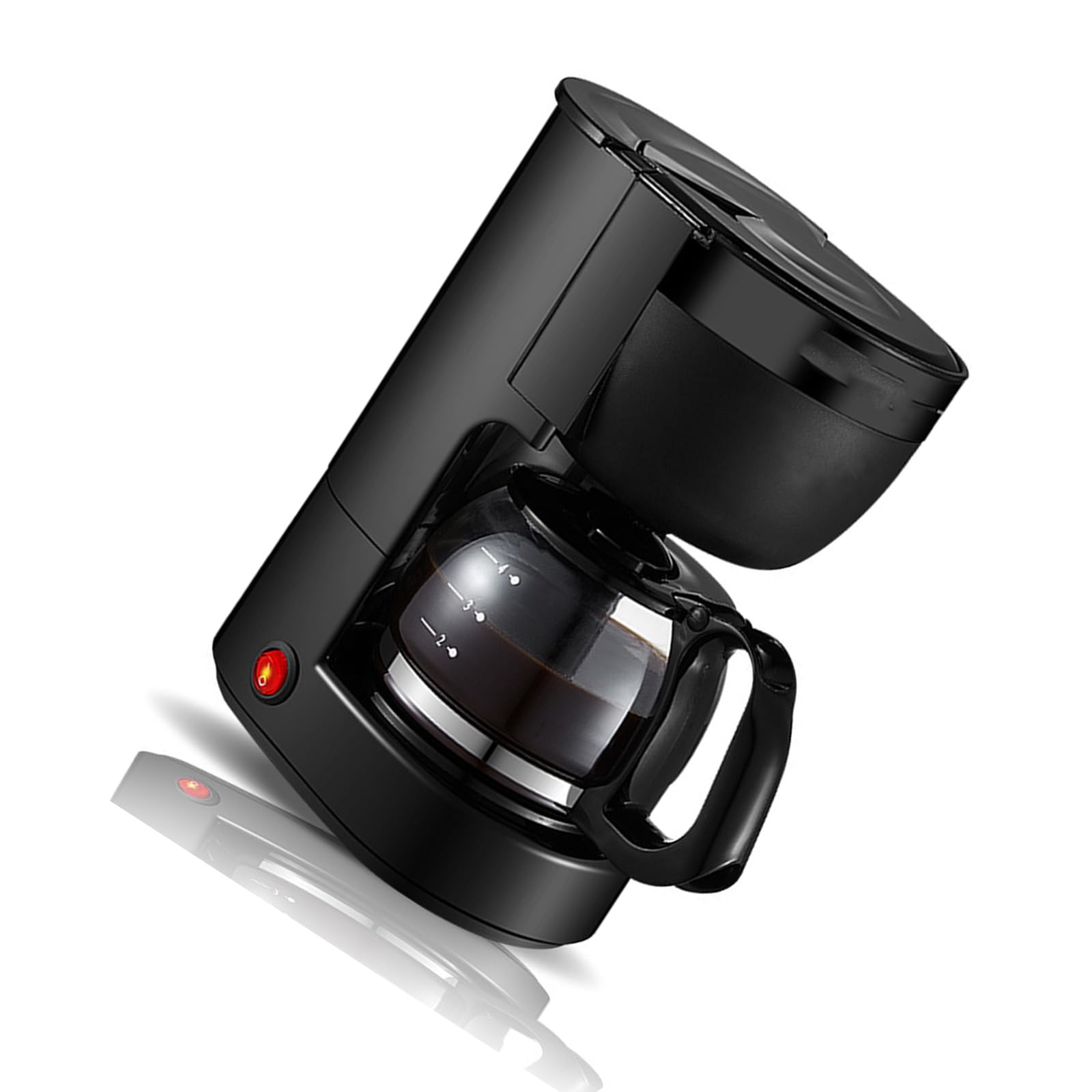 Kalttoy Automatic Drip Coffee Maker Household 0.65L Coffee Brewer Pots Coffees Machine for Home Use Enduring Small Drip Machine Home Use Easy Brewing Pots High Capacity