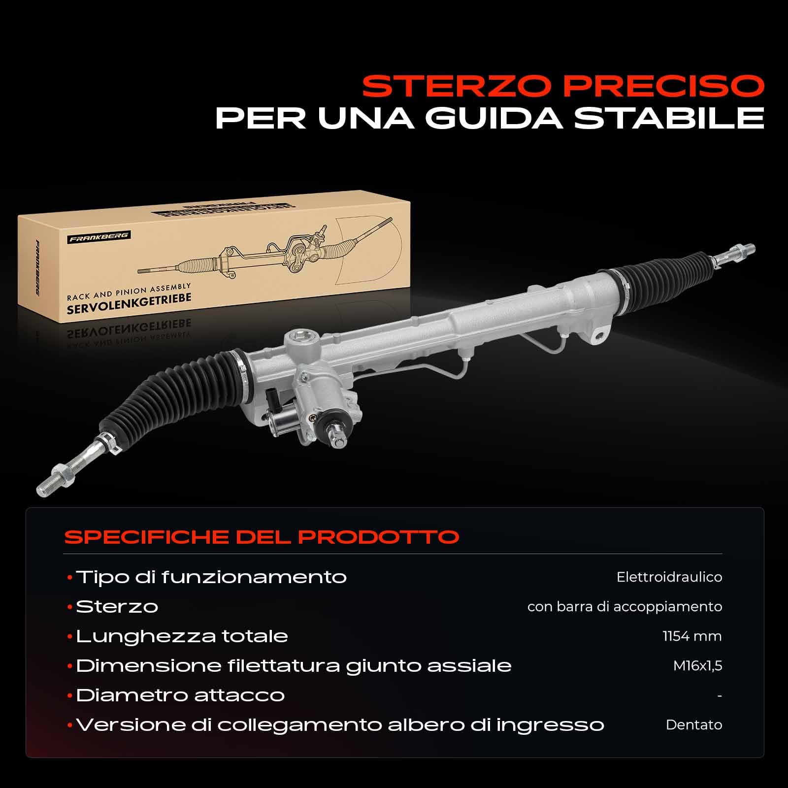 Frankberg Scatola dello sterzo guida a sinistra Compatibile con Q5 8RB 2.0L-3.2L 2008-2017 Replace# 8R1422065D
