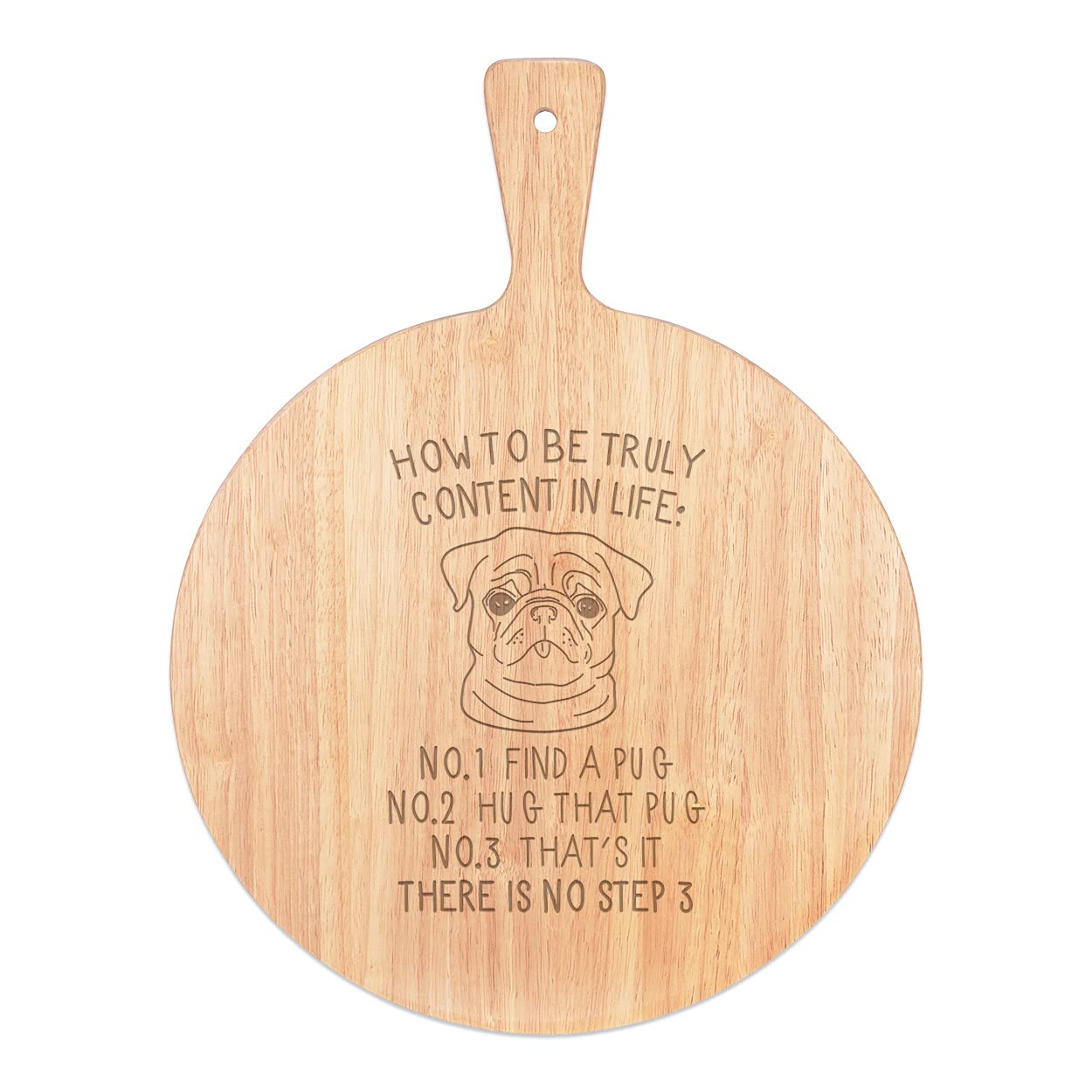 Carlin Pizza Board plateau service bois rond pour partager des moments de vie