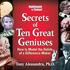 Diseño de la portada del título The Secrets of Ten Great Geniuses