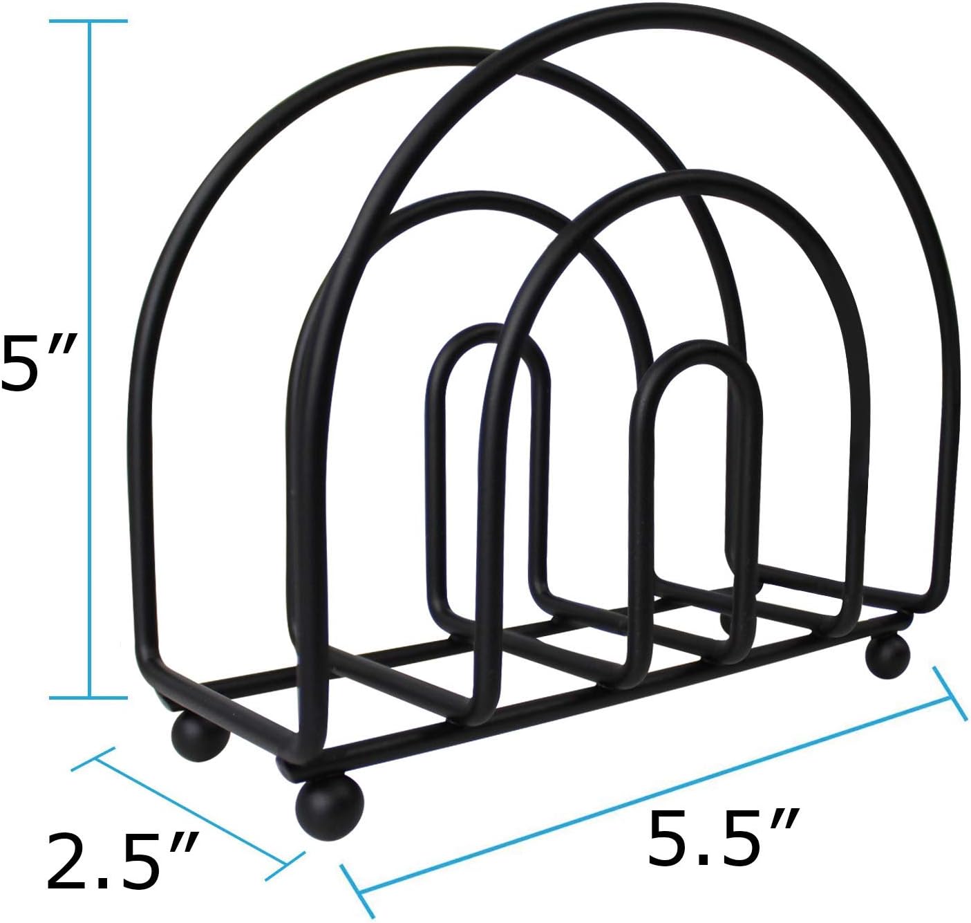 Blue Donuts Classic Arc Collection Napkin Holder – Napkin Holders for Tables, Farmhouse Napkins Holder, Dining Table Napkin Holders for Kitchen, Black: Home & Kitchen