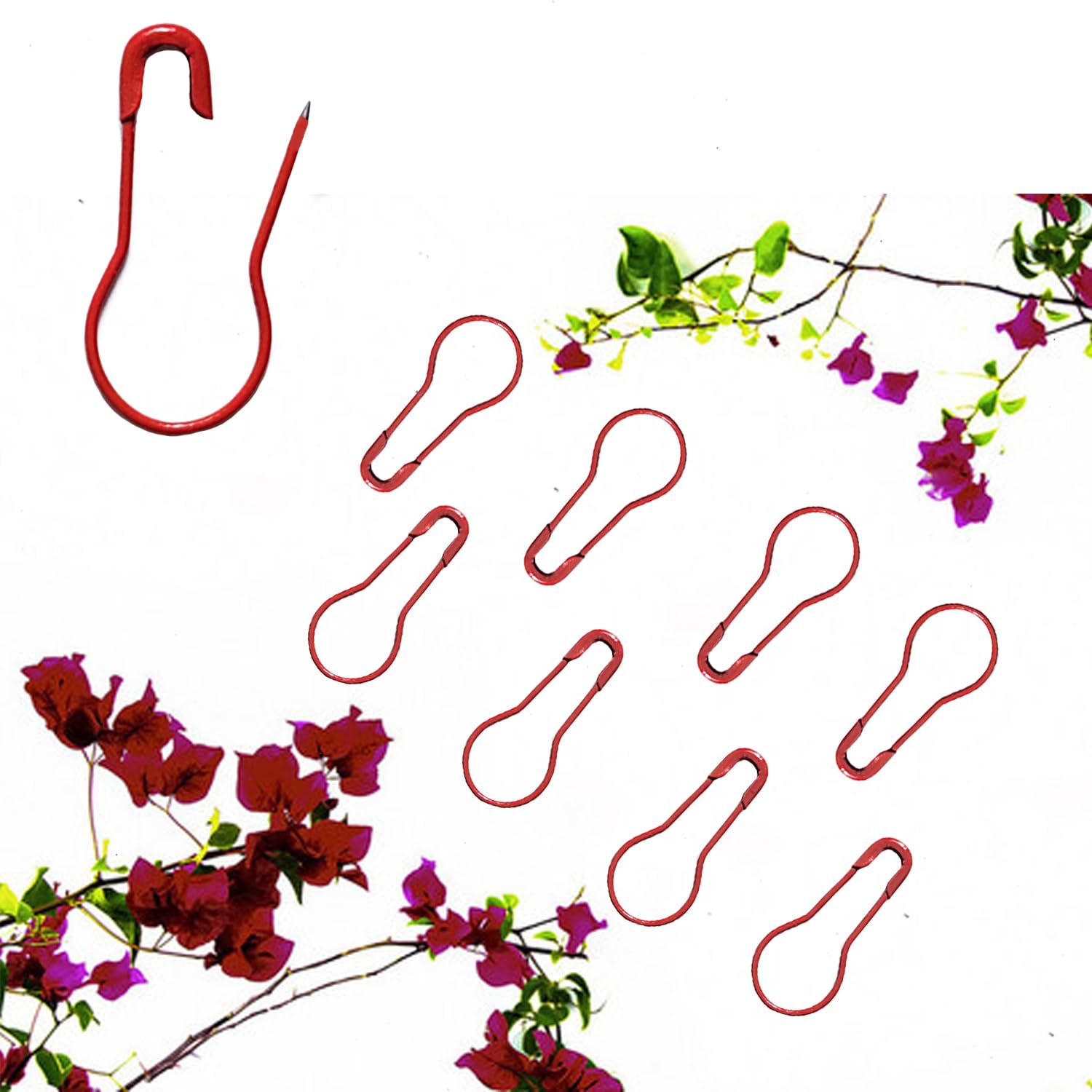 Snapklik.com : Erewa 1000 Pcs Red Bulb Pins
