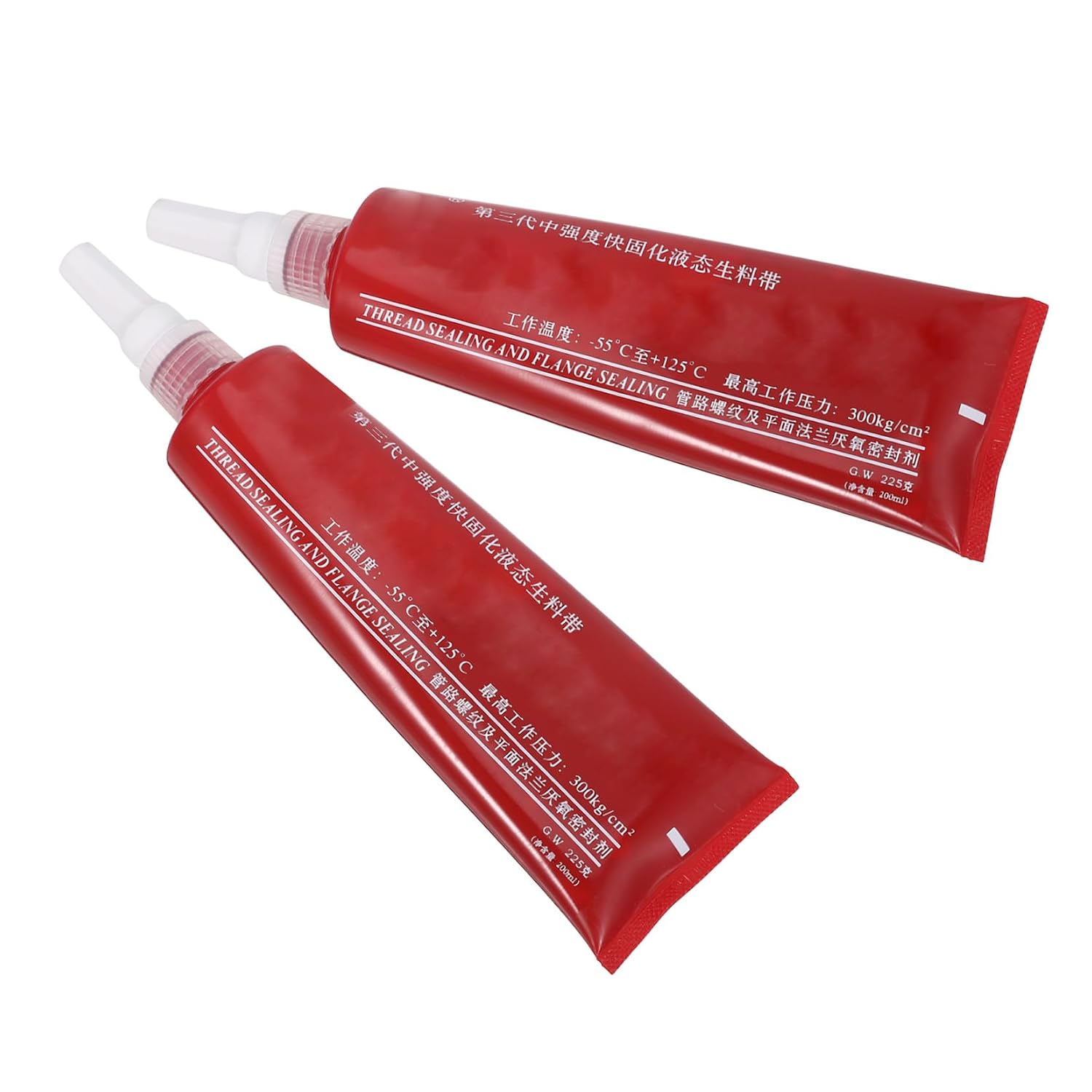 Liquid Pipe Thread Sealant for Plumbing and Gas Systems 2pcs Red