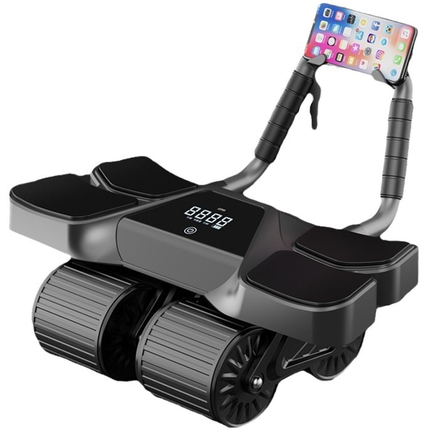 Smart Temping Ab Roller con Rimbalzo Automatico e Supporto al Gomito - AB Wheel for Core Allenamento - Attrezzatura per Il Fitness della Palestra per Uomini e Donne