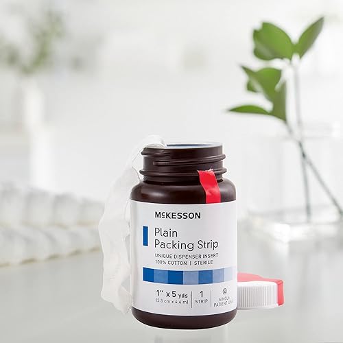 Miniatura 3 de McKesson Tira de embalaje, estéril, lisa, 100% algodón, 1 in x 5 yardas, 1 unidad