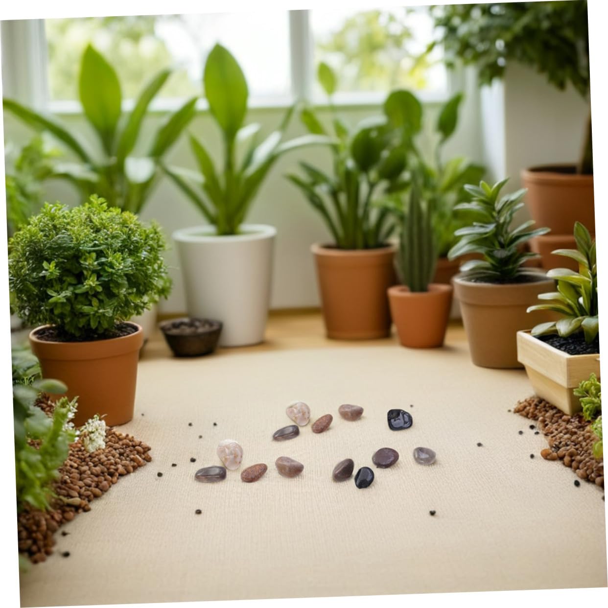 Ciottoli Decorativi Levigati per Acquari e Bonsai Pietre Naturali Resistenti allo Sbiadimento per Fontane e Paesaggistica ed Esterna