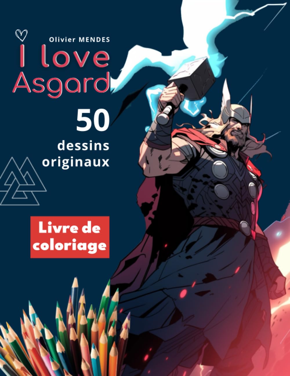 Livre de coloriage Asgard adulte ultra-zen : évadez-vous de l'anxiété avec 50 illustrations