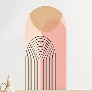 Arch Wall Decal Mid Century Modern Abstract Art Print Geometric Organic ...