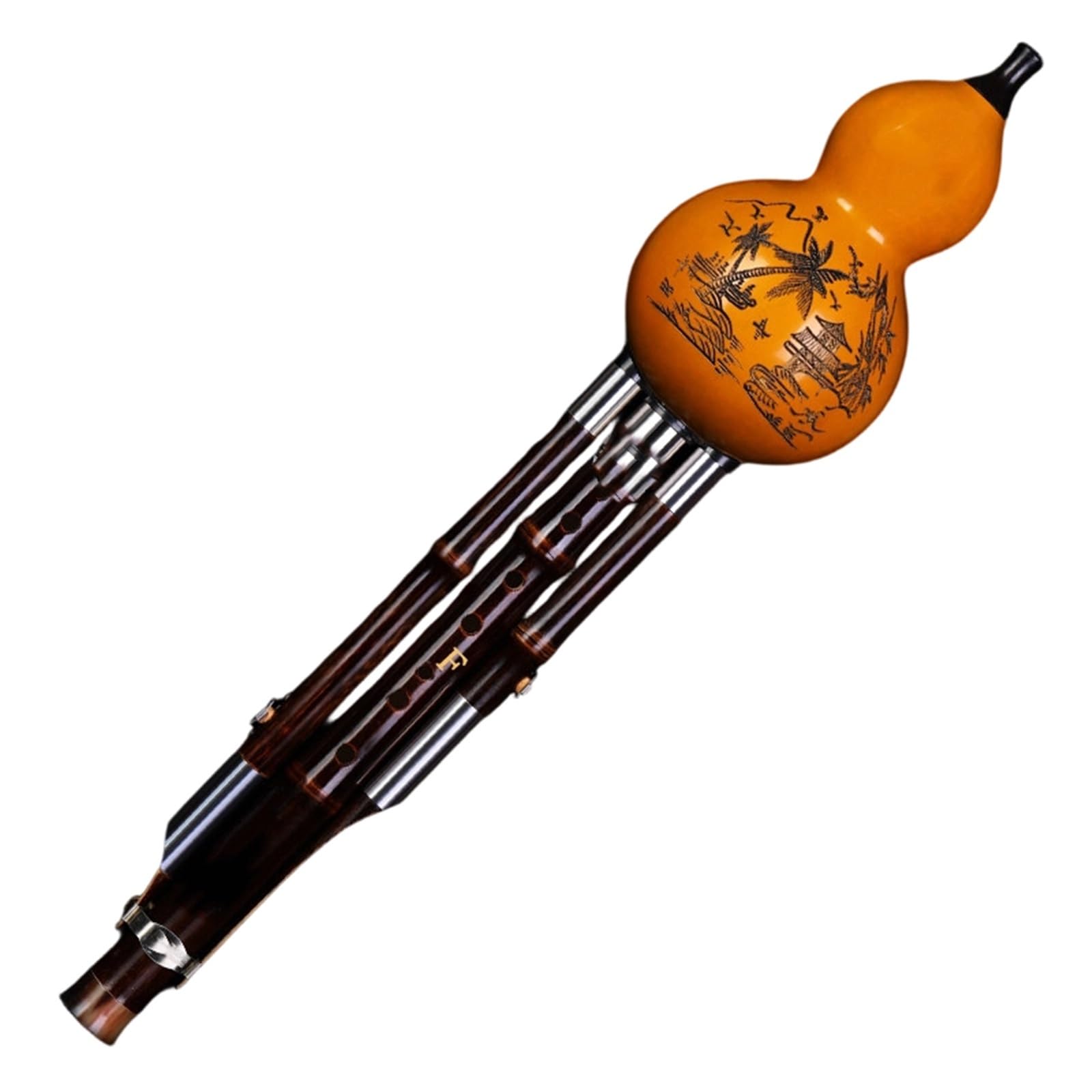Hulusi Flute Profesjonalny Instrument Do Nauki Dorosłych Z Siedmioma Otworami Na Flecie Tykwy Poziomie Początkującym Bb I C(F major)