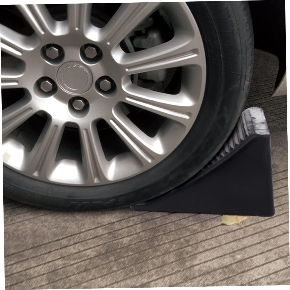 2pcs Rv Wheel Chocks Camper Tire Chocks Rope High Temp Load Bearing Wheel Stops for Trailer Rv