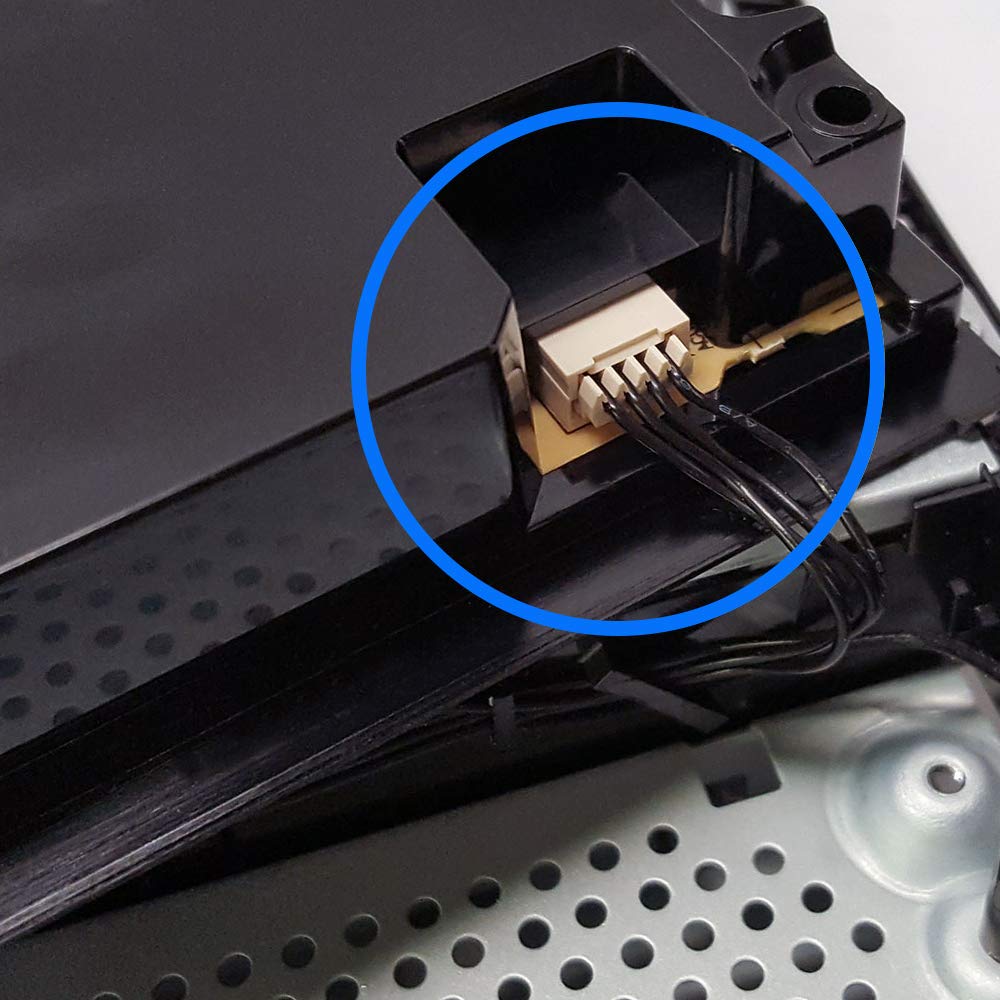 MMOBIEL Cable de alimentación Conector de 4 pines de repuesto para PlayStation 4 PS4 ADP-240CR 65mm incluyendo TR8 Destornillador