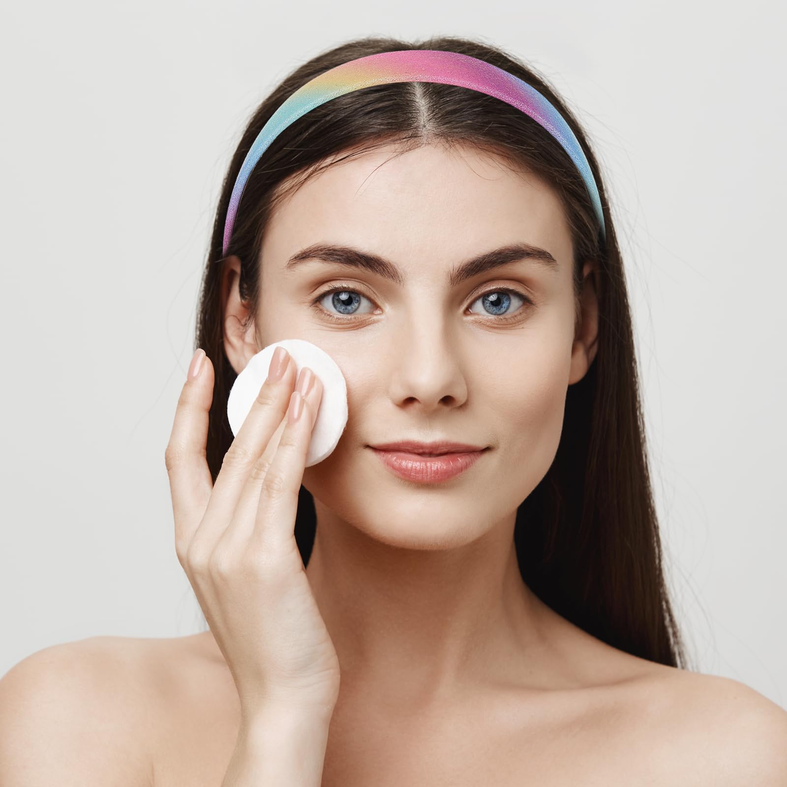 5 pezzi Fasce per capelli con glter per ragazze, minimaliste e alla