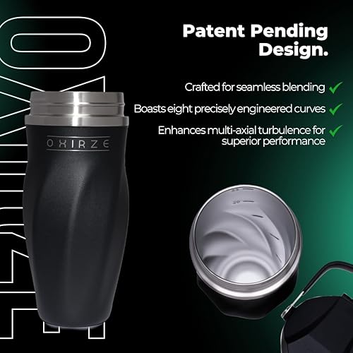 Miniatura 8 de Botella agitadora para mezclas de proteínas, acero inoxidable de doble pared, para batidos, batidos, cócteles, a prueba de fugas, 26 onzas, vaso de