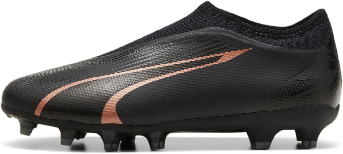 PUMA Kids' Ultra Match Laceless Firm Ground/Artificial Ground Soccer Shoes
