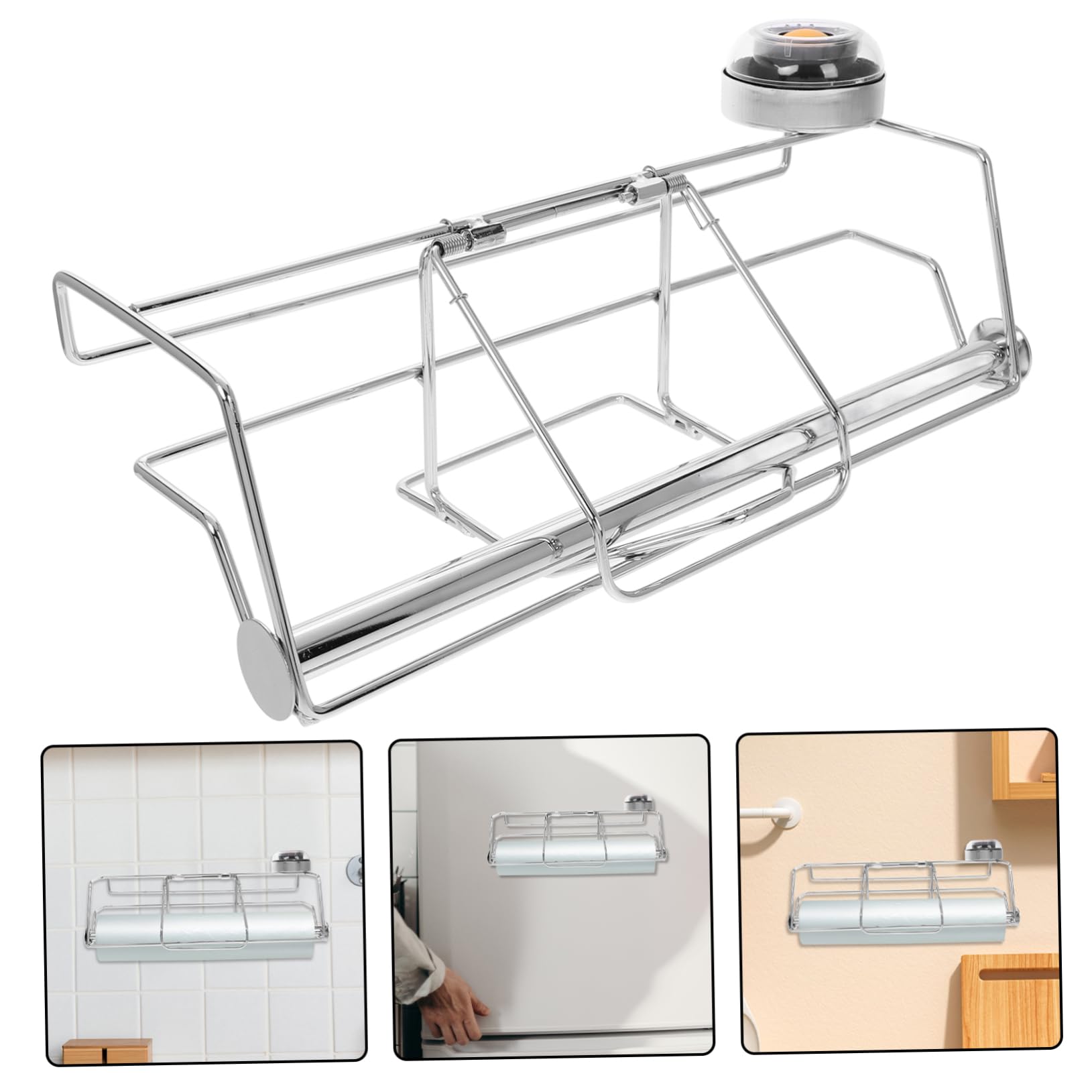 Dispensador De Bolsas De Acero Inoxidable Soporte Para Bolsas De Rollo De Supermercado Organizador De De Compras Reutilizables Para Uso Cocina Para Almacenamiento De Alimentos