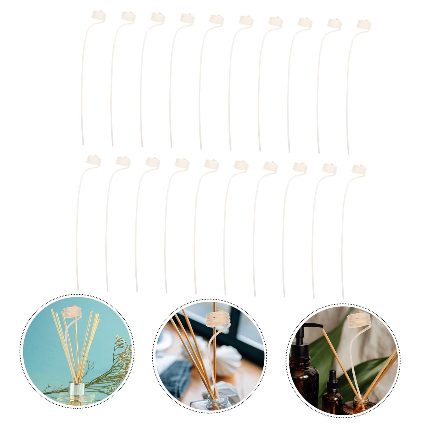 5 Sätze Ersatz Duftstäbchen Für Aromatherapie Rattan Raumdiffuser Sticks Zur Verbesserung Der Raumluftqualität Passend Für Ätherische Öle Und Dekorative Flaschen 20 Stück * 5