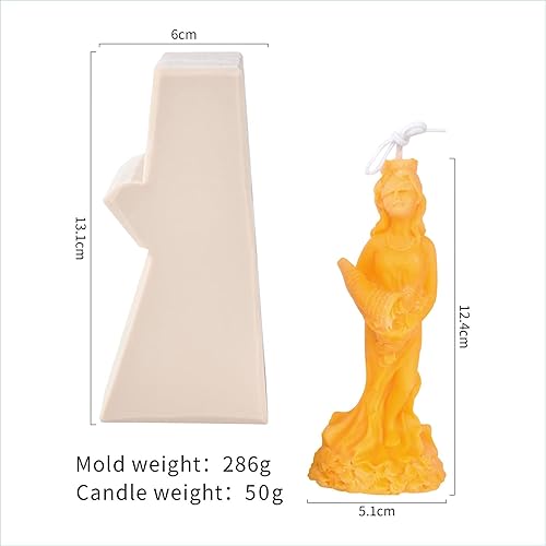 Miniatura 4 de Grainrain Moldes de vela Silicona 3D Conch Girl Making Hecho a mano cera jabón resina molde (SXY099)