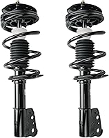 Vista 1751 de Detroit Axle - Kit de suspensión delantera de 10 piezas para Chevy Aveo Aveo5 Pontiac G3 Wave 2 Ready Struts Assembly 2 Enlaces de barra