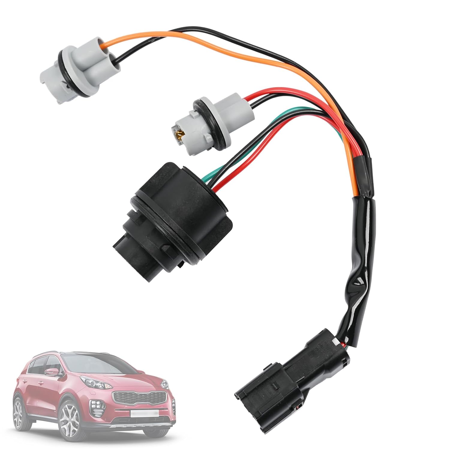 Rear Outside Tail Light Lamp Socket & Wire Harness 92480-3W520 Compatible with Kia Sportage 2014 2015 2016 EX LX SX 2.0L 2.4L /Rear Tail Lamp Wiring Harness