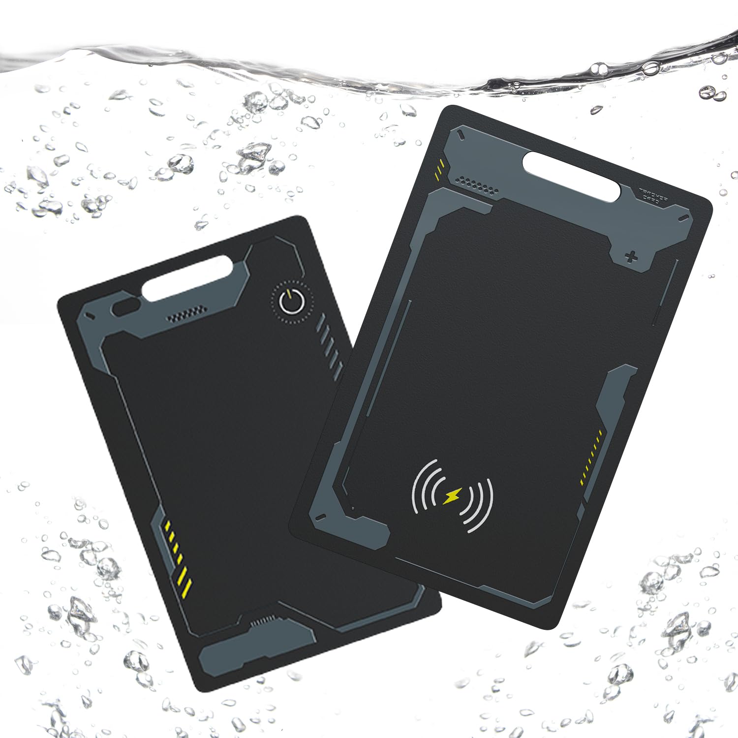 Tracker Android Tracking Card Ultradünn Tracker Karte (NUR Android) Kabelloses Laden Geldbörsenfinder kompatibel mit Google Find Hub IP68 Wallet Tracker für Koffer-1pcs