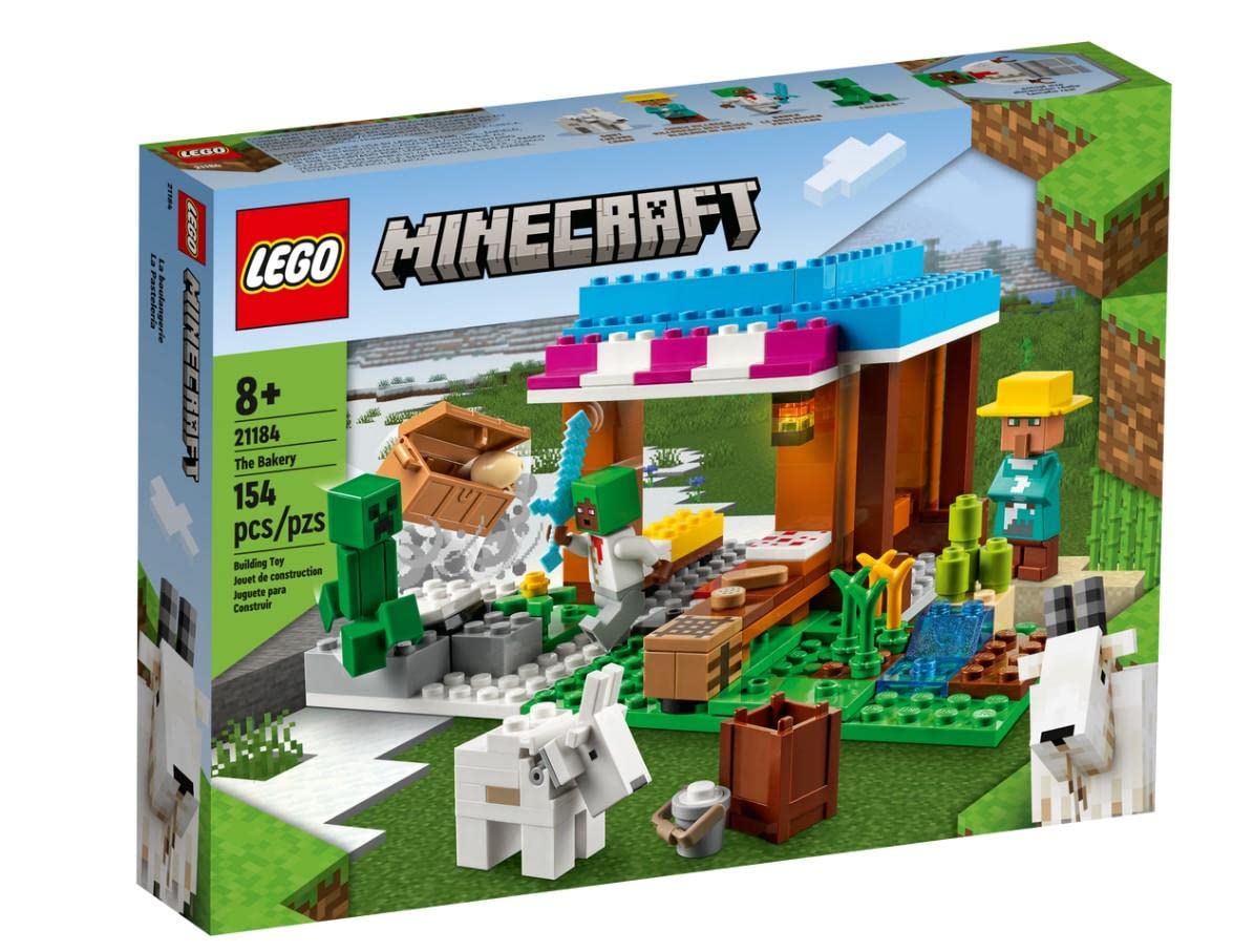 LEGO® Minecraft® The Bakery 21184 Building Kit; Fun Gaming Toy with a Villager and a Creeper™;for Kids Aged 8+