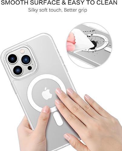 Miniatura 5 de BENTOBEN Funda magnética para iPhone 13 Pro Max, iPhone 13 Pro Max compatible con MagSafe translúcida mate a prueba de golpes, para mujeres, hombres