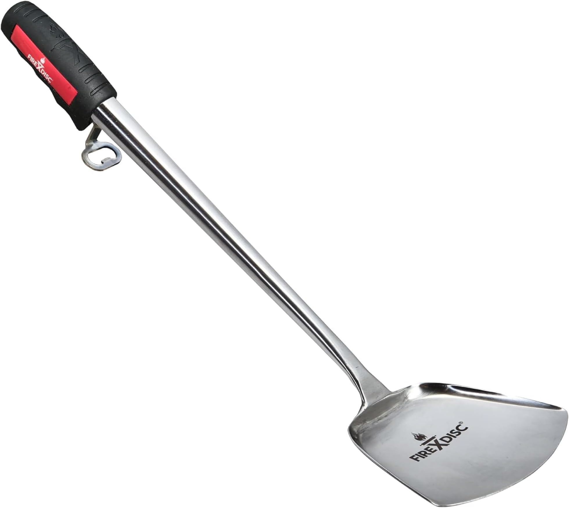 FIREDISC Ultimate Cooking Weapon 20-in. Shovel Scoop Spatula with High Heat Handle TCGSV, Metal Spatula Stainless Steel Cooking Utensil and Kitchen Gadget, Specially Made for FIREDISC Cookers