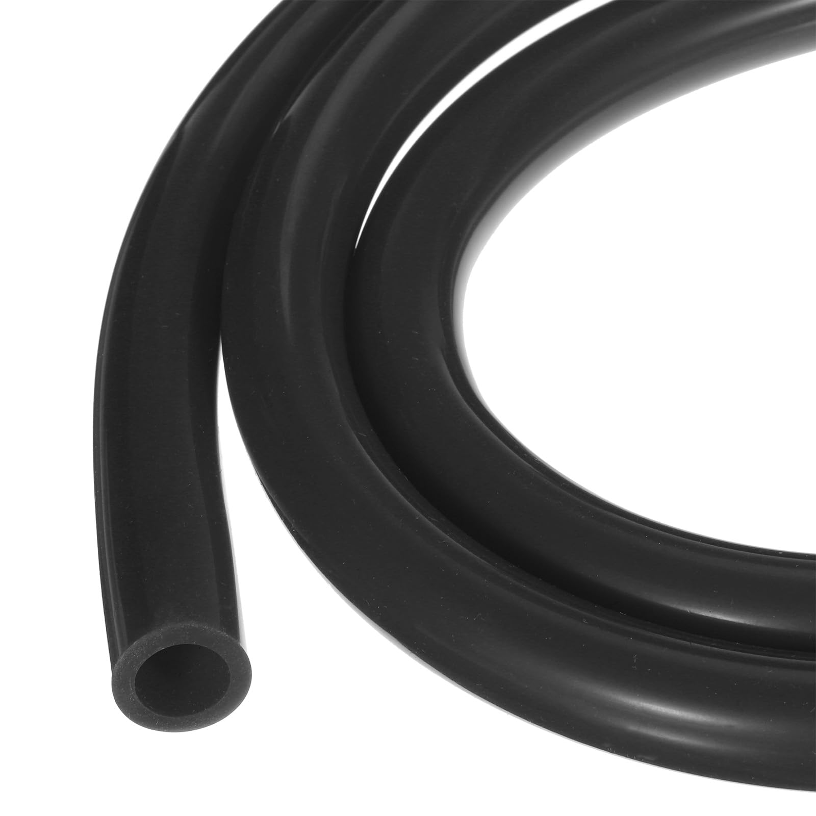 1m(3.3ft) 19mm(3/4") ID x 25.4mm(1") OD Silicone Tubing Black Industrial Plastic Tubing Pure Silicone Hoses for Pump Siphoning Draining Irrigation Brewing