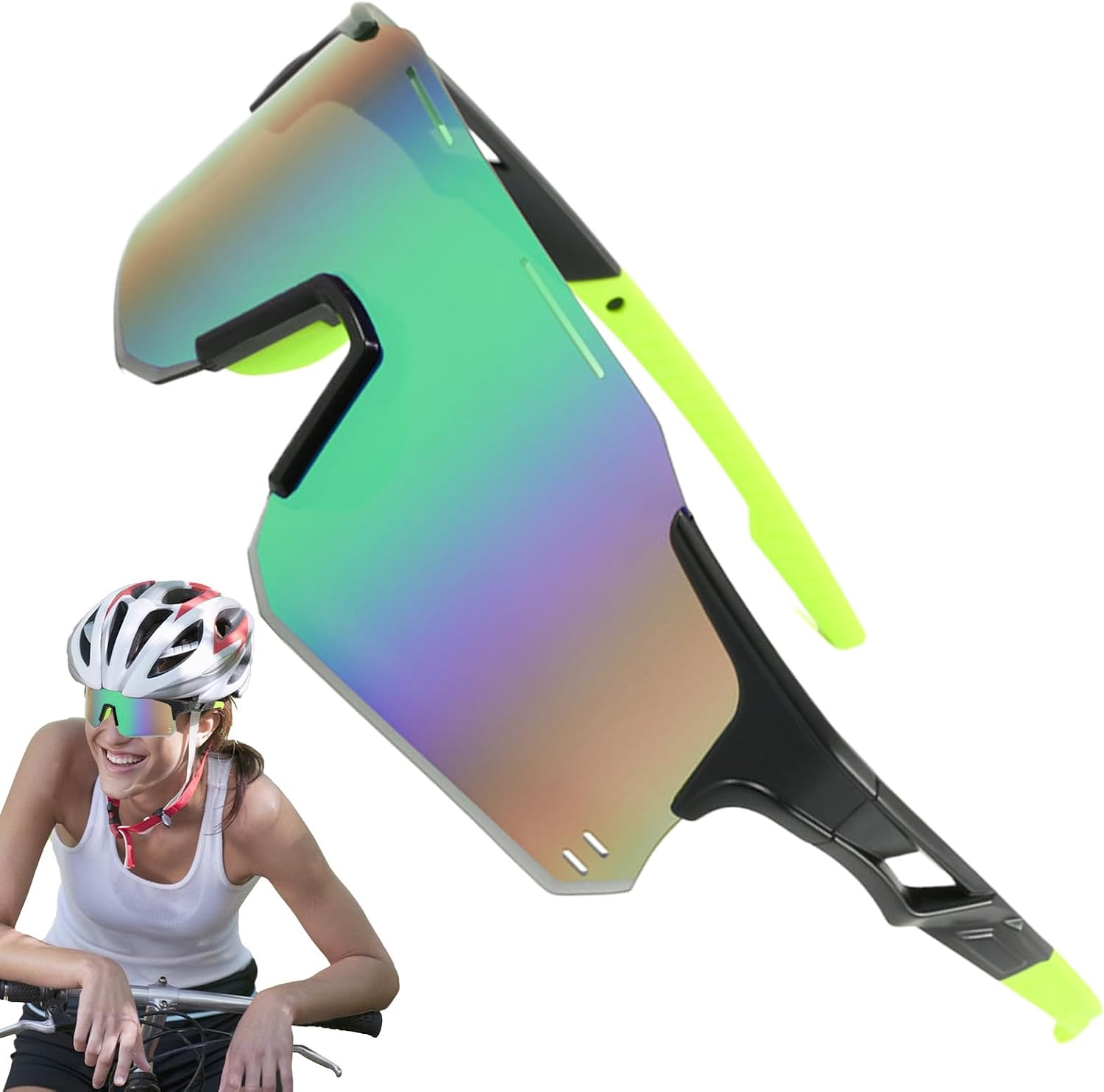 Photochromic Sunglasses,Lightweight Driving Eyewear | UV400 Protection Sport Sunglasses | for Adult Baseball Bike Fishing
