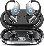 AI Écouteur Traducteur Instantané 164 Langues, Conduction Osseuse Intelligent Ambiant, 9 Modes de Traduction, IPX7 Étanche, 60H Autonomie, 4 en 1 Écouteur Open Ear , Musique/Appels/Traduction/Sport