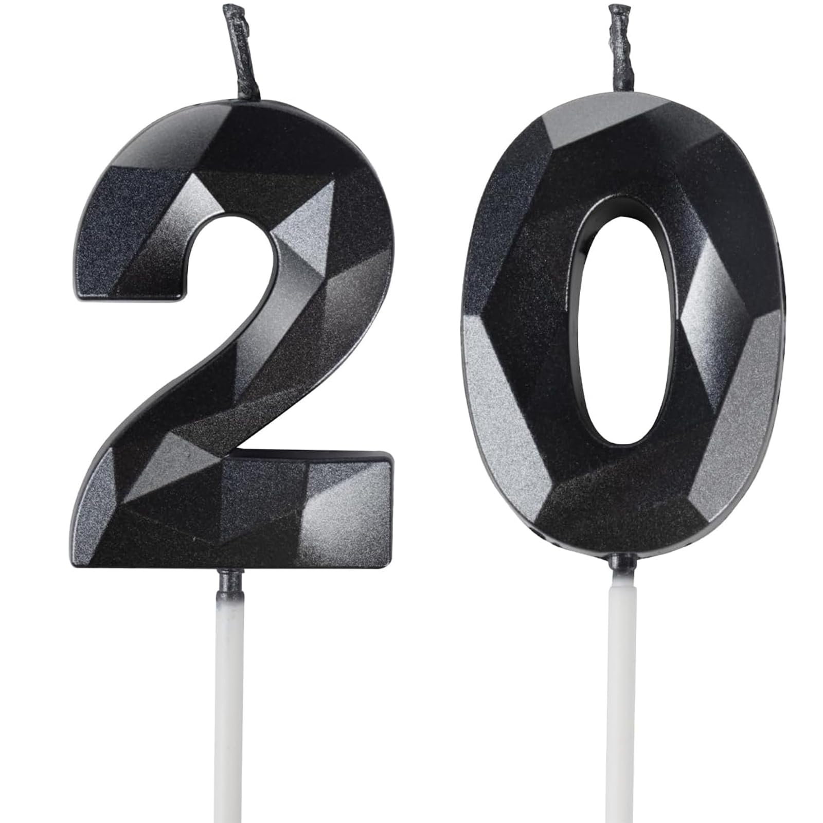 Yiran 50th Birthday Candles, Gold Number 50 Happy Birthday Candles, Cake Topper Decorations for Birthday Party, Wedding Anniversary Celebration Supply — view 39