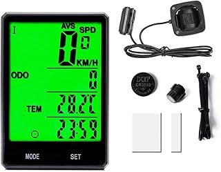 Bike Speedometer, Bicycle Computer digital Speedometer Odometer Backlight Wireless Wired Bike Stopwatch Computer Bicycle Accessories M1 Cycling ANT+ Cadence Sensor Heart Rate Monitor