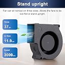 Wathai 12V 75mm x 30mm DC Brushless Cooling Turbo Blower Fan gallery image