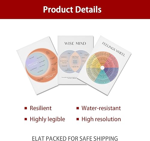 Miniatura 4 de 3 carteles de salud mental, carteles de salud mental, terapia de ansiedad, póster motivacional, decoración de pared de salud mental, suministros de