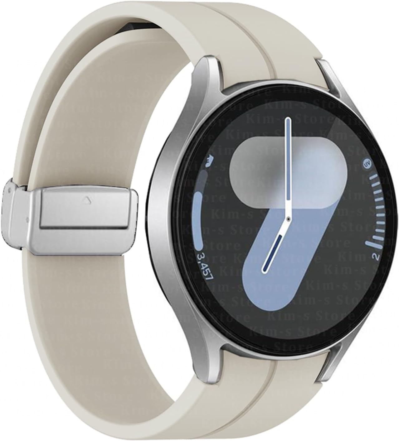 Original Silicone Strap For Samsung Galaxy watch 6 Cassic 43mm 47mm 5Pro 45mm Watch FE 4 5 6 7 40 44MM Magnetic Buckle Bracelet Watchbands