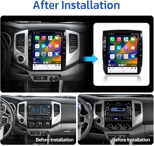 Miniatura 3 de aoonav Actualización de radio de coche Android de 12.1 pulgadas para Toyota Tacoma 2005-2015 Reemplazo estéreo automático reproductor de video