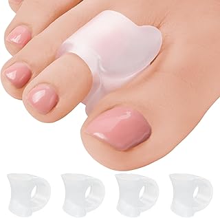 Toe Spacers for Women & Men - 4-Pack Big Toe Separators - Toe Spreaders - Toe Separators to Correct Your Toes - Toe Spacer Hammer Toe Straightener Corrector
