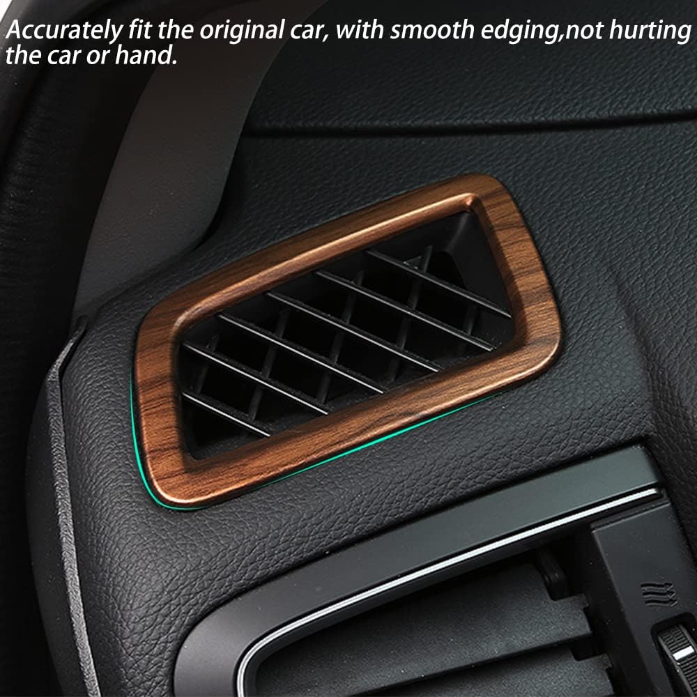 for CRV 2017-2022 Side Air Vent Trims Wind Outlet Decoration ABS Peach Wood Grain Dashboard Stickers Trim Interior Accessories for Honda CR-V CRV 2017 2018 2019 2020 2021 2022 4PCS