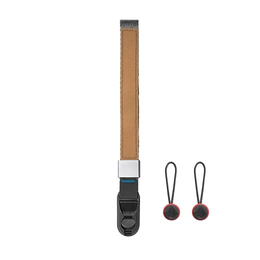 Peak Design Cuff Camera Wrist Strap, Ash, Compatible with DSLR, Compact and Point-and-Shoot Cameras, Low Profile, Quick Release and Connection, 200 lb Capacity, Camera Straps for Photographers
