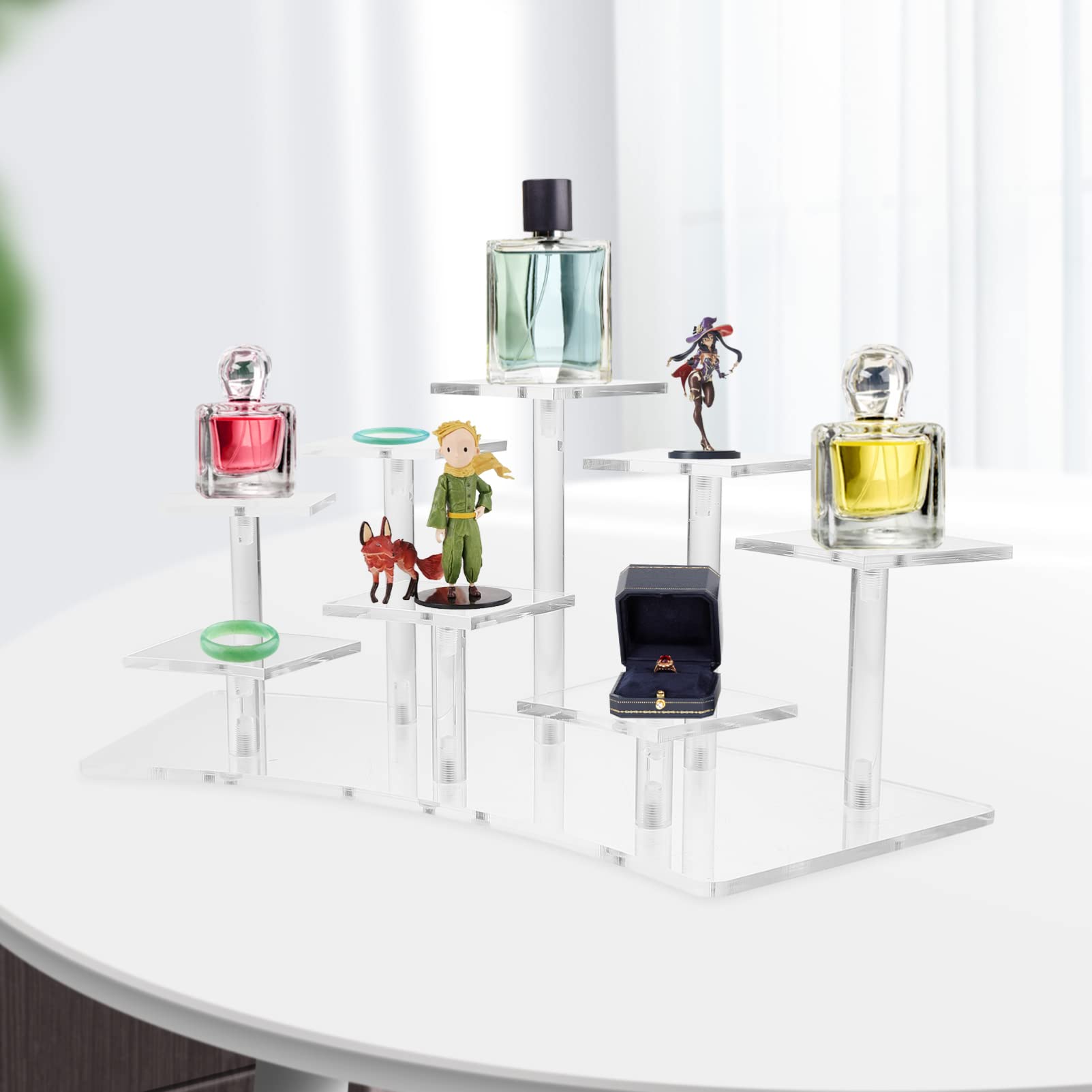 Zerodeko Kristallständer Aus Holz - Schmuckständer Für Mineralien & Kristalle