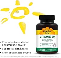 Vista 5 de Country Life Vitamina D3 5000 I.U., 200-Softgel