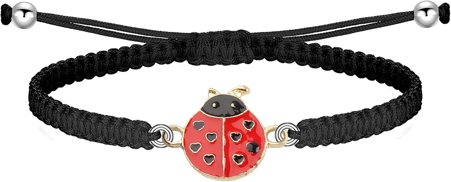 BNQL Ladybug Bracelets Gifts for Women Girls Ladybug Charm Bracelet Ladybug Jewelry Inspiration Ladybug Gifts Ladybug Lover Gifts - Image 3