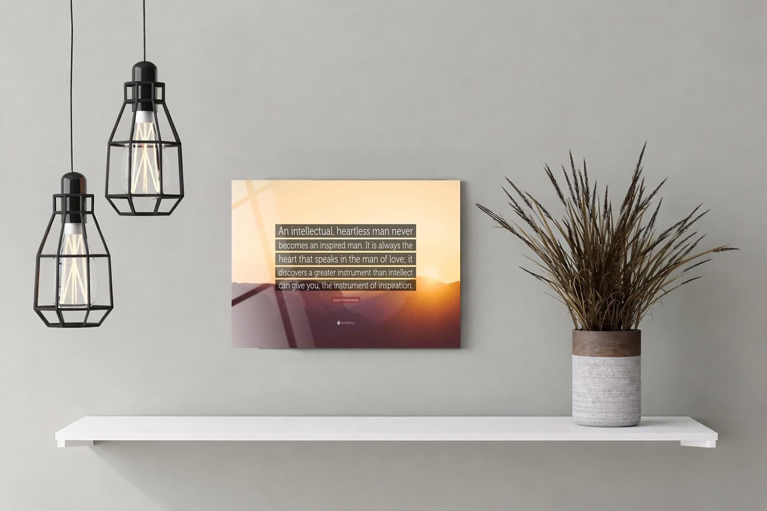 Wall Art | Acrylic Glossy Printed Frame|Home Decor for Living Room, Bedroom, Office, Study, Shelf (11x9inch) - Inspired By The Heart