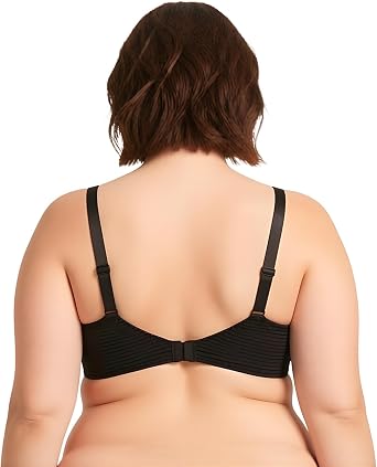 Curve Muse Women's Plus Size Minimizer Unlined Underwire Full Coverage Bra | Slims & smooths silhouette, Breathable everyday comfort, Hook & Eye, Mesh Lining, Adjustable Straps, Form-Fitting Cups