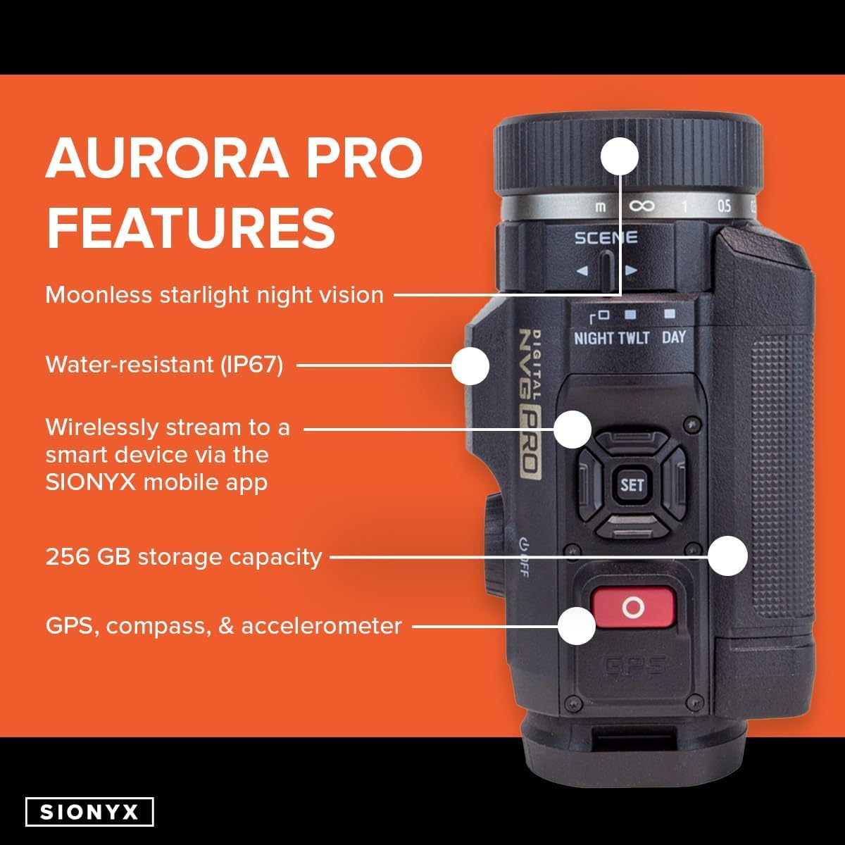 Amazon | SiOnyx AURORA PRO デイナイトビジョン C011300 | ビデオ