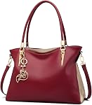 FOXLOVER Large Capacity Tote Designer Handbags for Women, Genuine Leather Ladies Top-handle Bags Fashion Shoulder Bags Purses