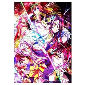 Zhenzhiao Anime No Game No Life Poster, 28 x 43 cm