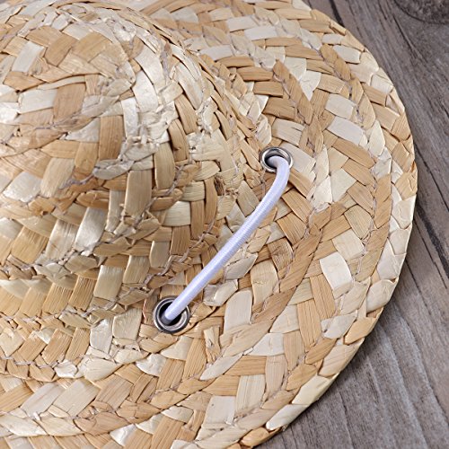 Ueetek Pet Sombrero Straw Hat Adjustable Hawaii Garden Sun Bucket Cap For Small Dogs Puppy Cats Size L #TOP4
