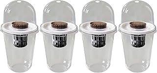 Hydroponik Anzuchttöpfe Set - 800g Professionelles Anzuchtzubehör | Feuchtigkeitskuppeln Optimale Belüftung Für Gemüse, &, Ideal Fensterbank, Balkon & Garten